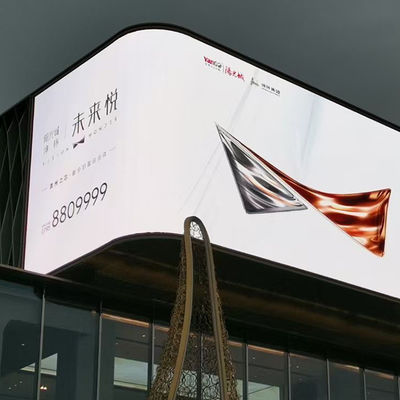 상업적 야외 고정된 LED 디스플레이 P10 방수 IP65 탄력적 짜집기 구조