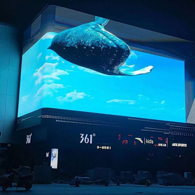 SMD 2727 야외 고정된 LED 디스플레이 P5.7은 IP65 960×960mm 사이즈를 방수 처리합니다