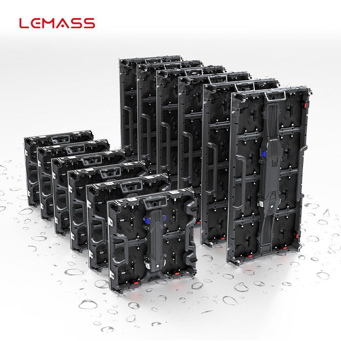 4500 시디 / 스큐텀 밝기와 아웃도어 P4.8 임대 LED 내각 스크린 500×500mm